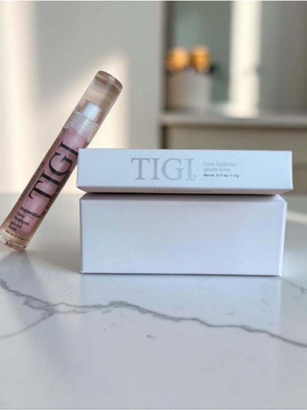 TIGI Cosmetics Luxe Lipgloss in Superstar (0.11 oz / 3 g) NIB